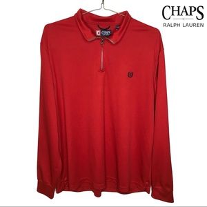 CHAPS half-zip long sleeve